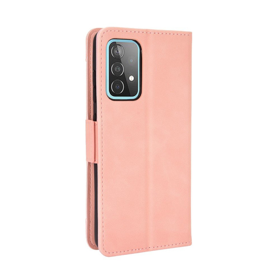 Θήκη με πτερύγιο για Samsung Galaxy A72 5G, Card Slot, ροζ