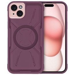 Θήκη για iPhone 15, ERBORD Armor Mag, μπορντό