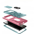 Θήκη για Samsung Galaxy S23 Ultra, CamShield Slide, πράσινο / ροζ