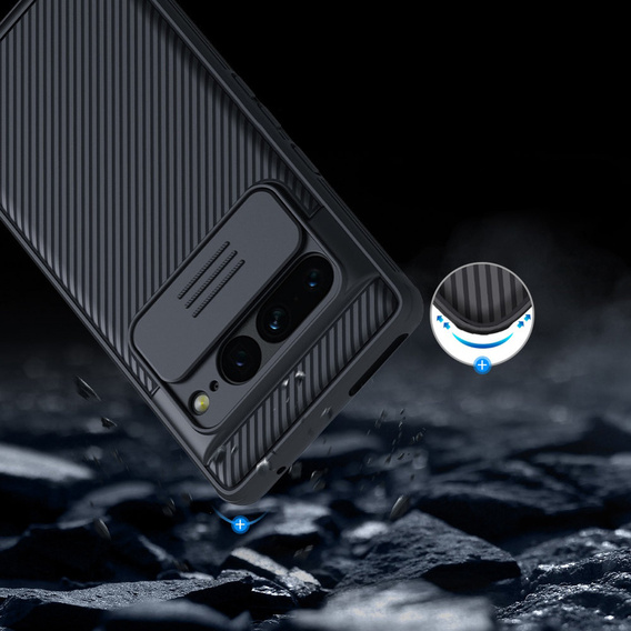 Θήκη για Google Pixel 7 Pro 5G, θωρακισμένη Nillkin, CamShield Pro, μαύρη