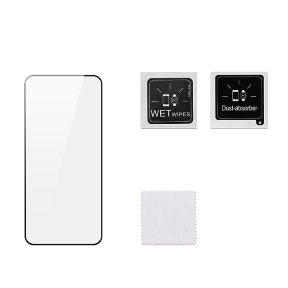 Μετριασμένο γυαλί για Oppo Reno 12 5G / 12 Pro 5G, Dux Ducis πλήρη οθόνη, μαύρο πλαίσιο