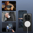 Θήκη για Honor Magic 7 Pro, για MagSafe, ERBORD Μatt Case, μαύρη