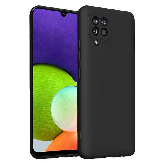 Θήκη για Samsung Galaxy A22 / M22 4G / LTE, Silicone Lite, μαύρη
