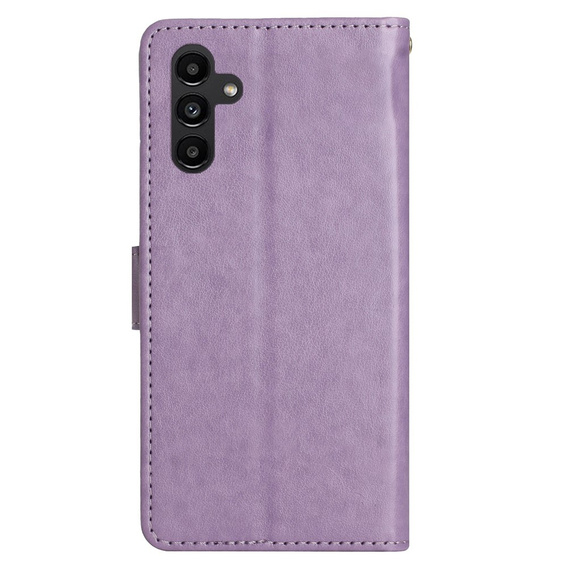 Θήκη με πτερύγιο για Samsung Galaxy S23 FE, Butterfly, μωβ