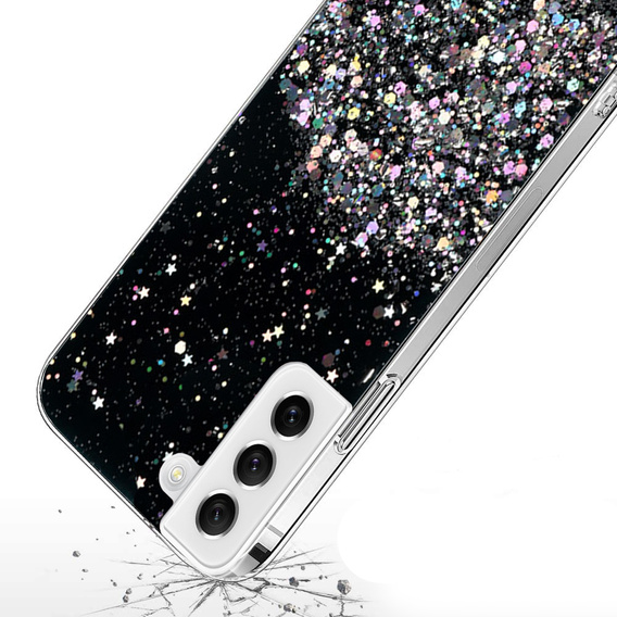 Θήκη για Samsung Galaxy S22 5G, Glittery, μαύρη