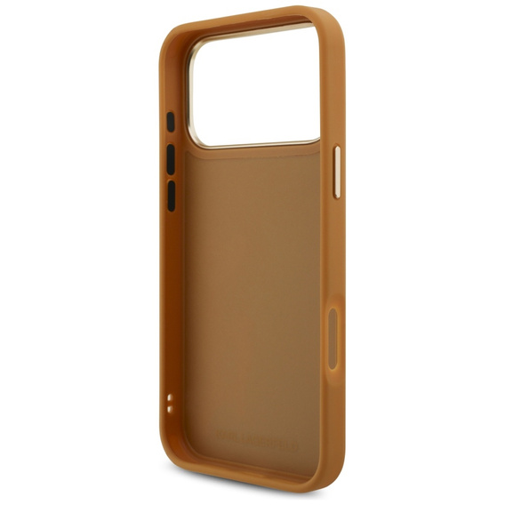 Θήκη Karl Lagerfeld Karl Script Logo – με μεταλλικά κουμπιά για iPhone 17 Pro Max