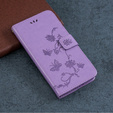 Θήκη με πτερύγιο για Samsung Galaxy A22 5G, Butterfly, μωβ