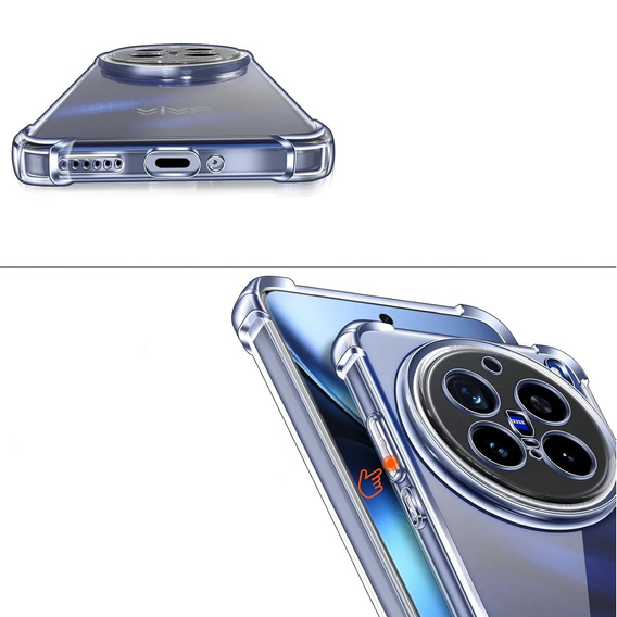 Θήκη για Vivo X200 Pro 5G, Dropproof, διαφανής