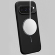 Θήκη σιλικόνης για Google Pixel 10 Pro XL, για MagSafe, μαύρο