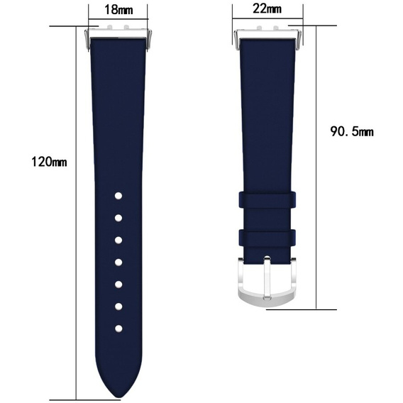 Δερμάτινο λουράκι για Samsung Galaxy Fit 3, μπορντό