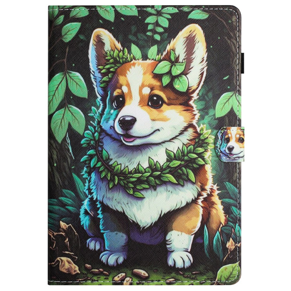 Θήκη για Lenovo Tab M11, με πτερύγιο, corgi dog