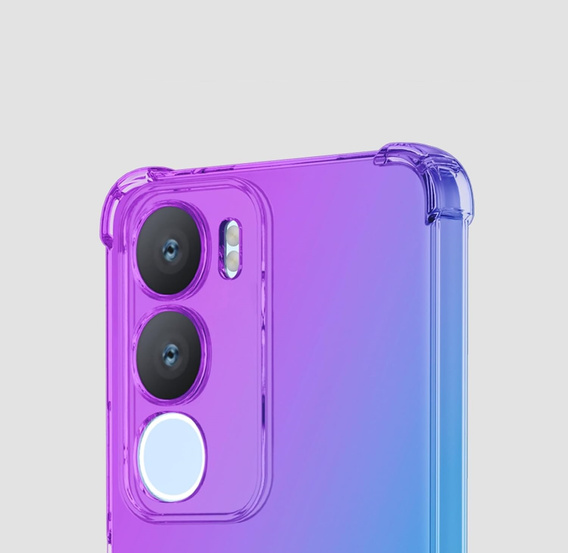 θήκη για το Vivo Y19s, Gradient Dropproof, Μωβ / μπλε