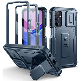 Θωρακισμένη θήκη για Samsung Galaxy A15, Dexnor Full Body (Two Frames), μπλε