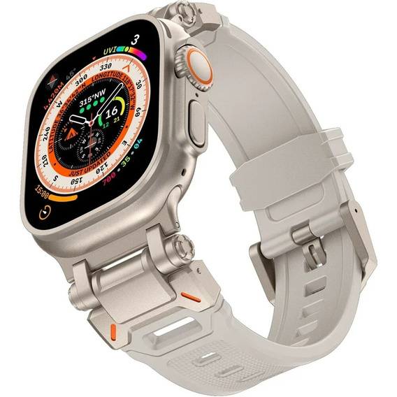 Λουράκι ERBORD ProTech για Apple Watch 1/2/3/4/5/6/7/8/9/SE/Ultra/Ultra 2 42/44/45/49MM, λευκή