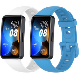 Silikonowy Gumowy Pasek do Huawei Band 8, biały