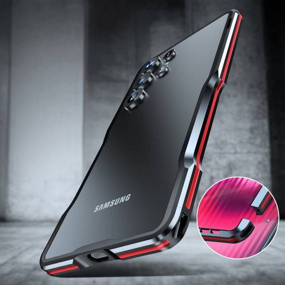 Θήκη LUPHIE για Samsung Galaxy S25 Ultra, Armor Bumper, μαύρη