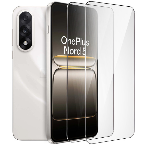2x Μετριασμένο γυαλί ERBORD 9H Hard Glass στην οθόνη για OnePlus Nord 5