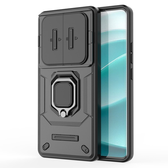 Θήκη για Xiaomi Redmi Note 14 Pro 5G /  Poco X7 5G, KickStand Camera Lens, μαύρη