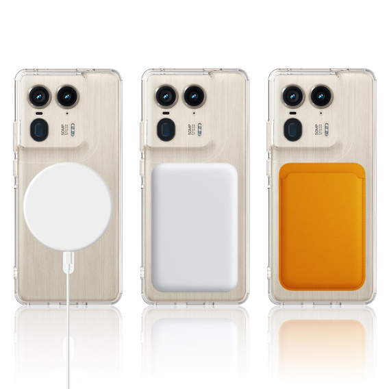 Θήκη για Motorola Edge 50 Ultra, Fusion Hybrid, για MagSafe, διαφανής