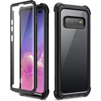 Θήκη για Samsung Galaxy S10 Plus, Dexnor Full Body Rugged, διαφανής / μαύρη