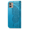 Θήκη με πτερύγιο για Motorola Moto G32, Butterfly, μπλε