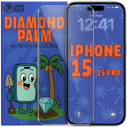 Διαμαντένιο γυαλί Diamond Palm για iPhone 15/15 Pro