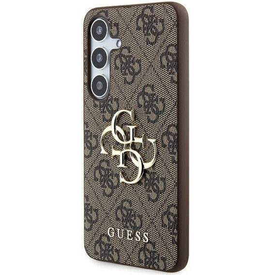 GUESS Θήκη για Samsung Galaxy A55, 4G Big Metal Logo, καφέ