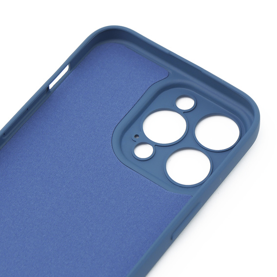 Θήκη για iPhone 15 Pro Max, Silicone Lite, σκούρο μπλε