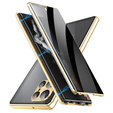 Θήκη για Samsung Galaxy S24 Ultra, Privacy Dual Glass, χρυσή