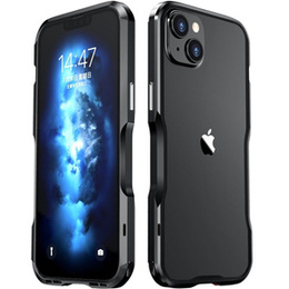Θήκη LUPHIE για iPhone 14 Plus, Armor Bumper, μαύρη