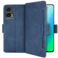 Θήκη με πτερύγιο για Motorola Edge 30 Neo, Card Slot, μπλε