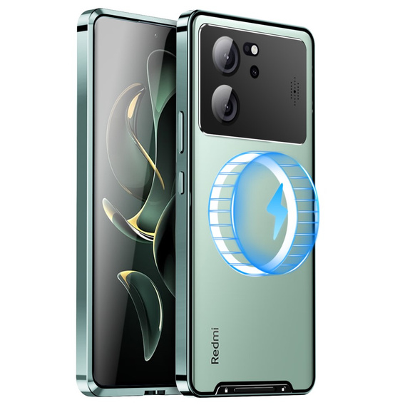 θήκη προστασίας κάμερας για το Xiaomi 13T / 13T Pro, CamShield MagSafe, διαφανής / πράσινη