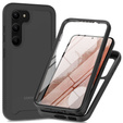 Θήκη για Samsung Galaxy S23, Shockproof, με μεμβράνη, μαύρη
