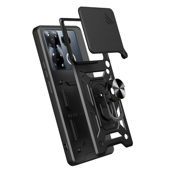 Θήκη για Infinix Note 40 Pro Plus, CamShield Slide, μαύρη