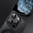 Θήκη για iPhone 11 Pro, για MagSafe, ERBORD Μatt Case, μαύρη + Γυαλί οθόνης