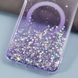 θήκη για Samsung Galaxy S24+ Plus, Glittery, για MagSafe, μωβ