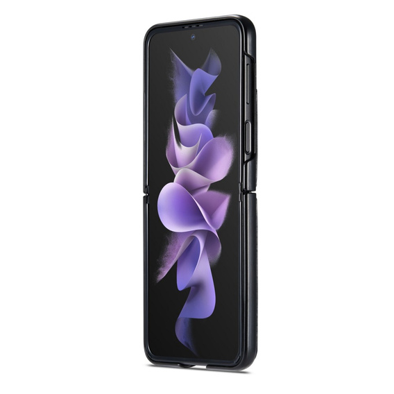 θήκη CASEME για Samsung Galaxy Z Flip 3, Waxy Textured, μαύρη