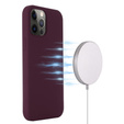 Θήκη για iPhone 13 Pro, Silicone MagSafe, μπορντό