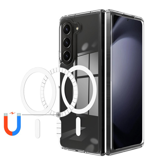 Θήκη για Samsung Galaxy Z Fold6 5G, Fusion Hybrid, για MagSafe, διαφανής