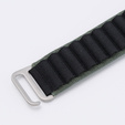 Λουράκι νάιλον για Apple Watch 1/2/3/4/5/6/7/8/SE/ULTRA 42/44/45/49mm, πράσινη / μαύρη 