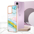Προστατευτική θήκη για Motorola Moto G24 / G24 Power / G04, Marble Slim Case, μπλε