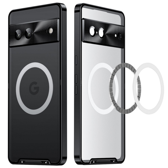 θήκη προστασίας κάμερας για το Google Pixel 8, CamShield MagSafe, διαφανής / μαύρη