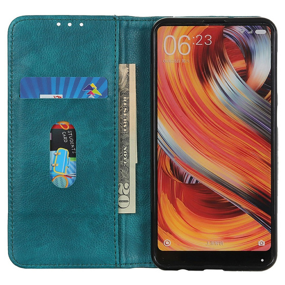 Θήκη για Samsung Galaxy A26, Wallet Litchi Leather, πράσινη