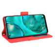 Θήκη με πτερύγιο για Huawei P40 Lite, Card Slot, κόκκινη