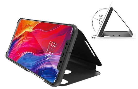 Θήκη για LG K61, Clear View, μαύρη