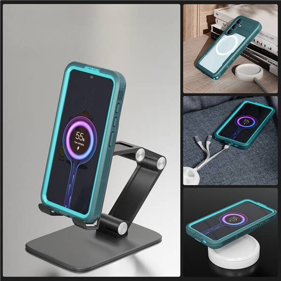 Αδιάβροχη θήκη για Samsung Galaxy S24, Redpepper, για MagSafe, μπλε