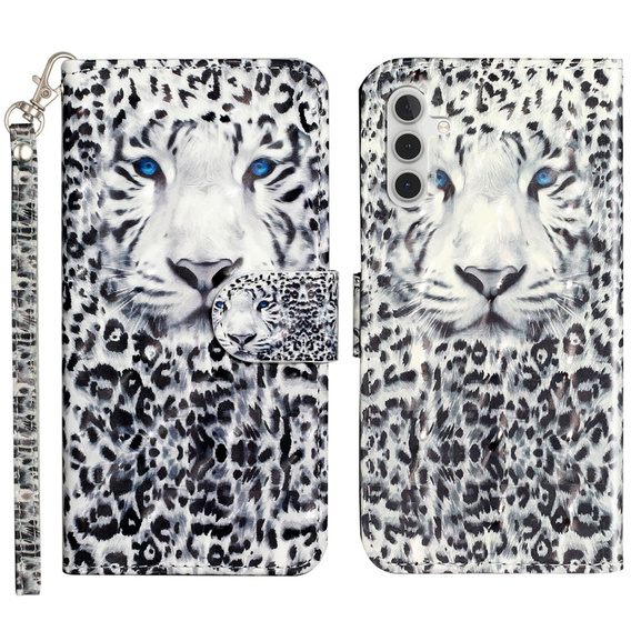 Θήκη με πτερύγιο για Samsung Galaxy A35 5G, Wallet, Leopard