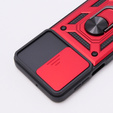Θήκη για Motorola Moto G54 5G, CamShield Slide, κόκκινο