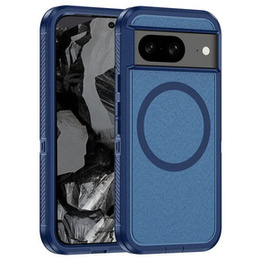 Θήκη με πλαίσιο για Google Pixel 8A, για MagSafe, μπλε