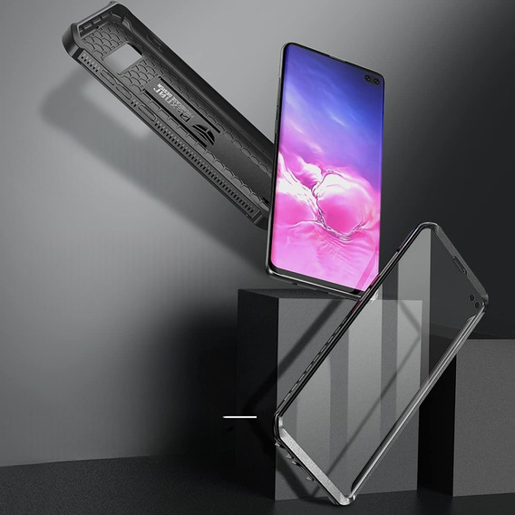 Θωρακισμένη θήκη για Samsung Galaxy S10 Plus, Dexnor Full Body, μαύρη